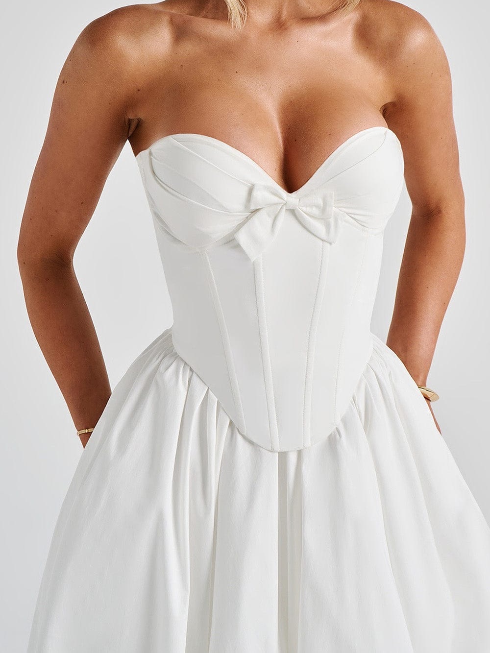 BABYBOO PRIM MIDI DRESS - IVORY - Picture 3 of 13